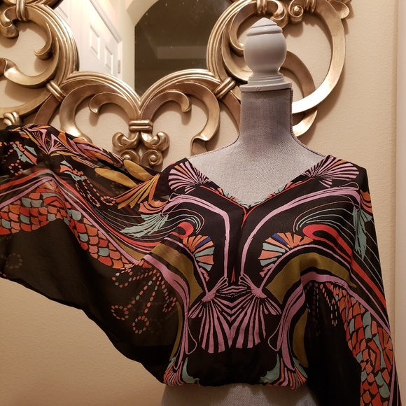 free people - Black & Lavender top - Picture 5 of 5